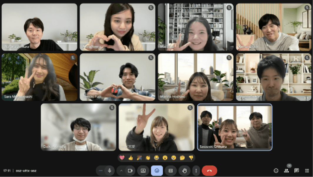 オンライン会議の様子